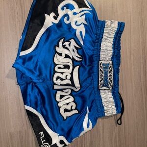 Fumor Blue and White Athletic Shorts